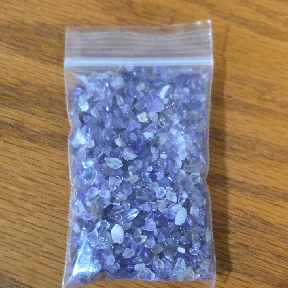 Mixed Media Purple Gemstones